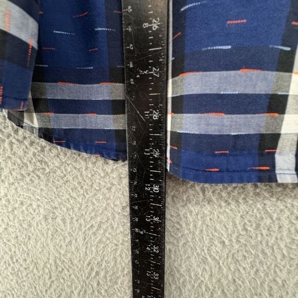 Robert Graham 2XL Tailored Fit Blue Plaid Button Down Shirt Modern Americana - Picture 6 of 12